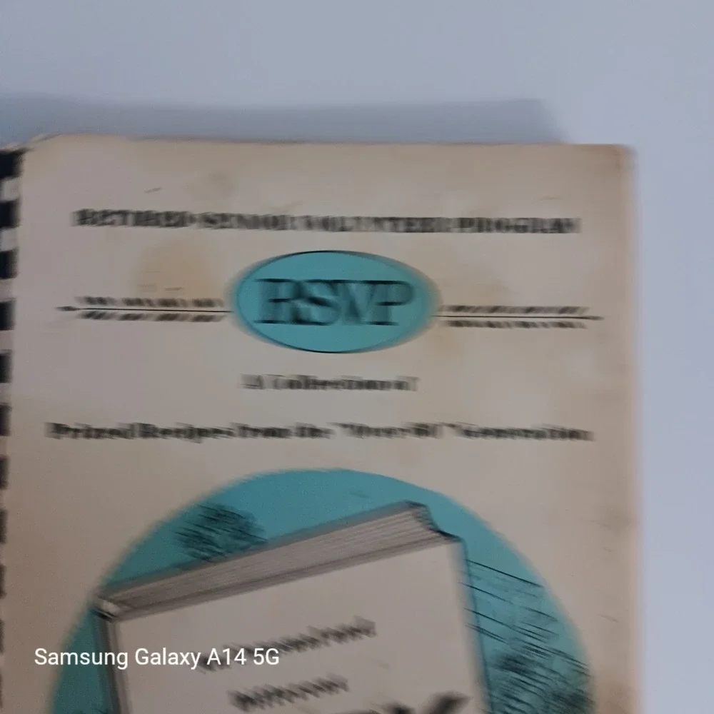 RSVP San Luis Obispo YMCA Cookbook 1968 Senior Recipes Spiral Bound Vintage
